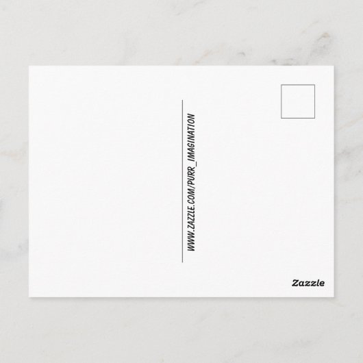 ビーチ猫のシャーク葉書おもしろい紙 ポストカード (裏面)