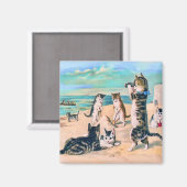 ビーチ猫 マグネット (正面/裏面)