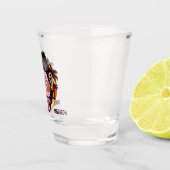 ビーチ猿の名前をカスタムするの小グラス ショットグラス (右)