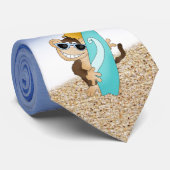 ビーチ猿の漫画のおもしろいのタイ ネクタイ (ロール)