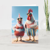 ビーチ用チキン カード (正面)