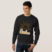 ビーチ用ハワイアンのグラフィックティーズ・サンシュ スウェットシャツ (正面フル)