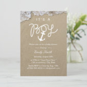 ビーチ男の子のシャワー 招待状 (スタンド正面)