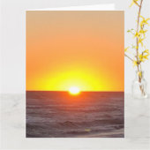 ビーチ発表葉書 カード (黄色い花)