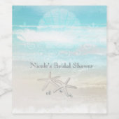 ビーチ白ヒトデエレガントュマーワインラベル ワインラベル (シングルラベル)