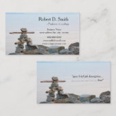 ビーチ石アートプロフェッショナル 名刺 (正面/裏面)