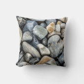 ビーチ石枕 クッション (正面)