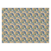 ビーチ石海ガラス及び貝殻モザイク テーブルクロス (正面(横))