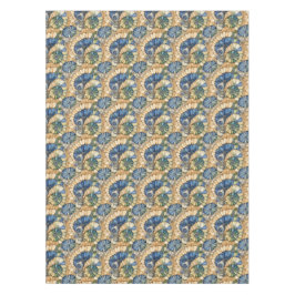 ビーチ石海ガラス及び貝殻モザイク テーブルクロス