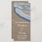 ビーチ砂および海泡結婚式 プログラム (正面/裏面)