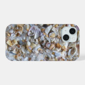 ビーチ砂とシェル iPhone 15ケース (裏面横)