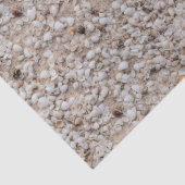 ビーチ砂と小さな貝殻の繰り返しパターン 薄葉紙 (詳細)