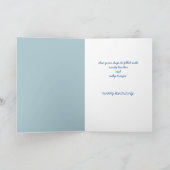 ビーチ砂と波のバースデーカード（鳥） カード (内部)