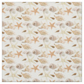 ビーチ砂と貝殻海または海辺 ファブリック (見本)