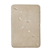 ビーチ砂と貝殻 バスマット (正面縦)