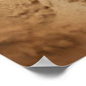 ビーチ砂の単語 ポスター (角)