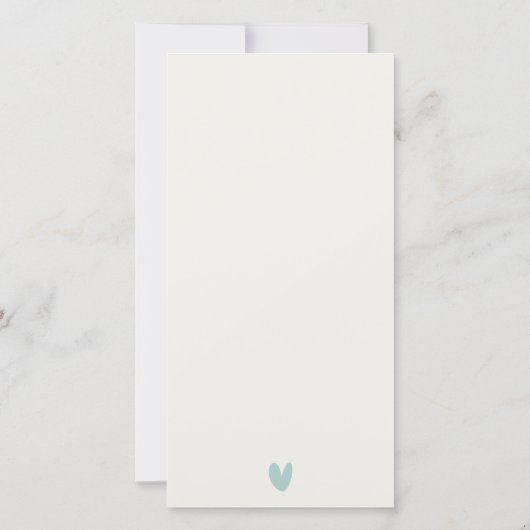 ビーチ砂の岩の水の色を保存する日付招待状 サンキューカード (裏面)