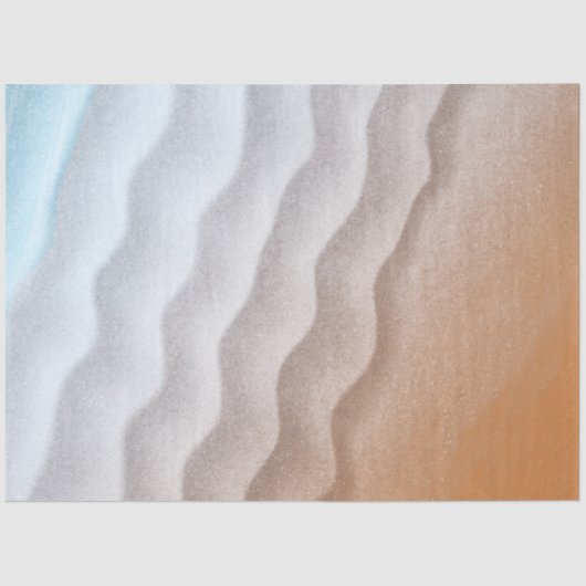 ビーチ砂の水の背景の分離 薄葉紙 (正面)