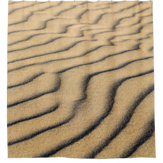 ビーチ砂の波砂砂丘 シャワーカーテン (正面)