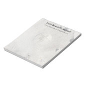 ビーチ砂ドルの背景空白の ノートパッド (回転)