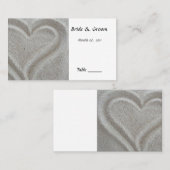 ビーチ砂ハートテーブル座席表 プレイスカード (正面/裏面)