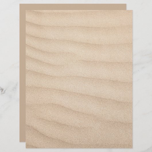 ビーチ砂バックグラウンドスクラップブック作り紙 (正面/裏面)