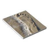 ビーチ砂フットプリント ノートパッド (アングル)