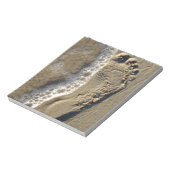 ビーチ砂フットプリント ノートパッド (回転)