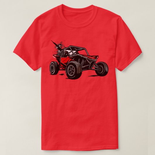 ビーチ砂丘乳母車4x4砂鉄道砂競争 tシャツ (デザイン正面)
