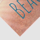 ビーチ砂浜の青い海波のデコページ 薄葉紙 (詳細)