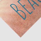 ビーチ砂浜の青い海波のデコページ 薄葉紙 (詳細)