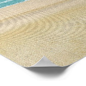 ビーチ砂海シーンのポスター ポスター (角)