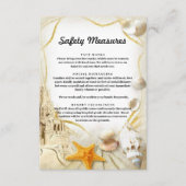 ビーチ砂結婚城の安全対策 エンクロージャーカード (正面)