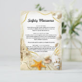 ビーチ砂結婚城の安全対策 エンクロージャーカード (スタンド正面)