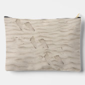 ビーチ砂足跡 アクセサリーポーチ (裏面)