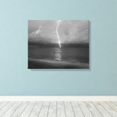 ビーチ稲妻 キャンバスプリント (インサイチュ (ウッドフロア))
