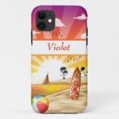 ビーチ素晴らしサンセットランドスケープ Case-Mate iPhoneケース (裏面)