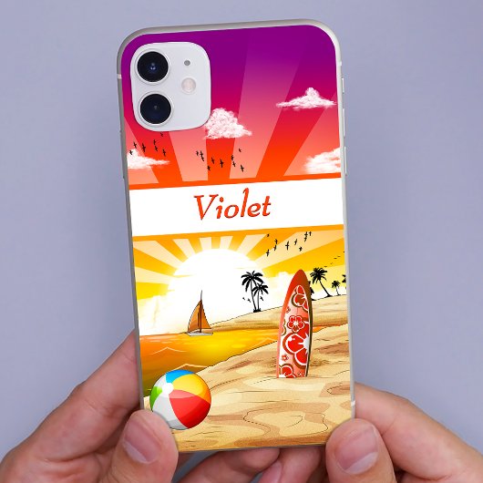 ビーチ素晴らしサンセットランドスケープ Case-Mate iPhoneケース