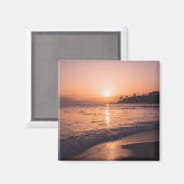 ビーチ素晴らしサンセット マグネット (正面/裏面)