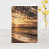 ビーチ素晴らしサンライズ カード (黄色い花)