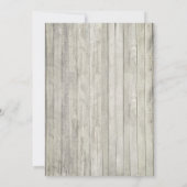 ビーチ素朴ウッドストリングライト卒業パーティー 招待状 (裏面)