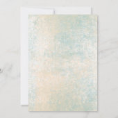 ビーチ素朴サンセットウォーターカラー 招待状 (裏面)