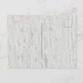 ビーチ素朴サンドドルウェディング日付を保存 案内ポストカード (裏面)