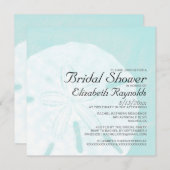 ビーチ素朴サンドドルブライダルシャワー招待状 招待状 (正面/裏面)