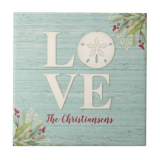 ビーチ素朴サンドドル タイル (正面)