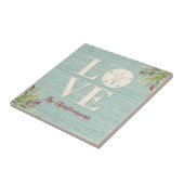 ビーチ素朴サンドドル タイル (側面)