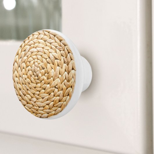 ビーチ素朴トロピカルアイランドウィッカー セラミックノブ