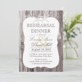 ビーチ素朴ドリフトウッドスターフィッシュリハーサルディナー 招待状 (スタンド正面)