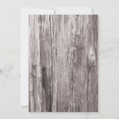 ビーチ素朴ドリフトウッドスターフィッシュリハーサルディナー 招待状 (裏面)