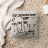 ビーチ素朴ハウスランタンズオンサンド クッション (ブランケット)